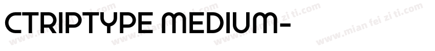 CTRIPTYPE MEDIUM字体转换